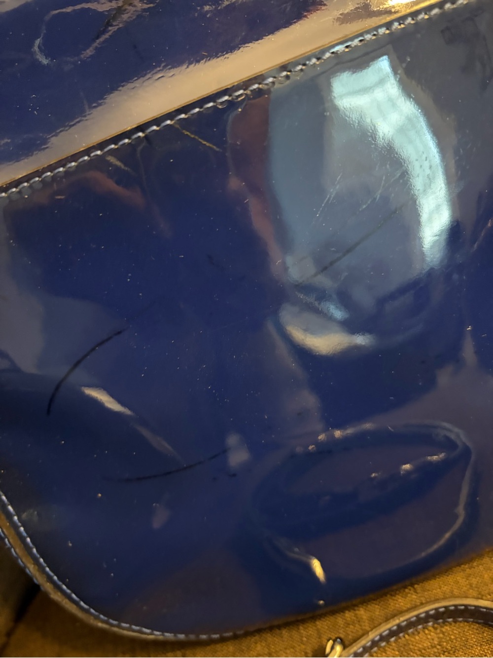 Coach Legacy Willis Bag in Cobalt Blue/Midnight Blue - Picture 5 of 16